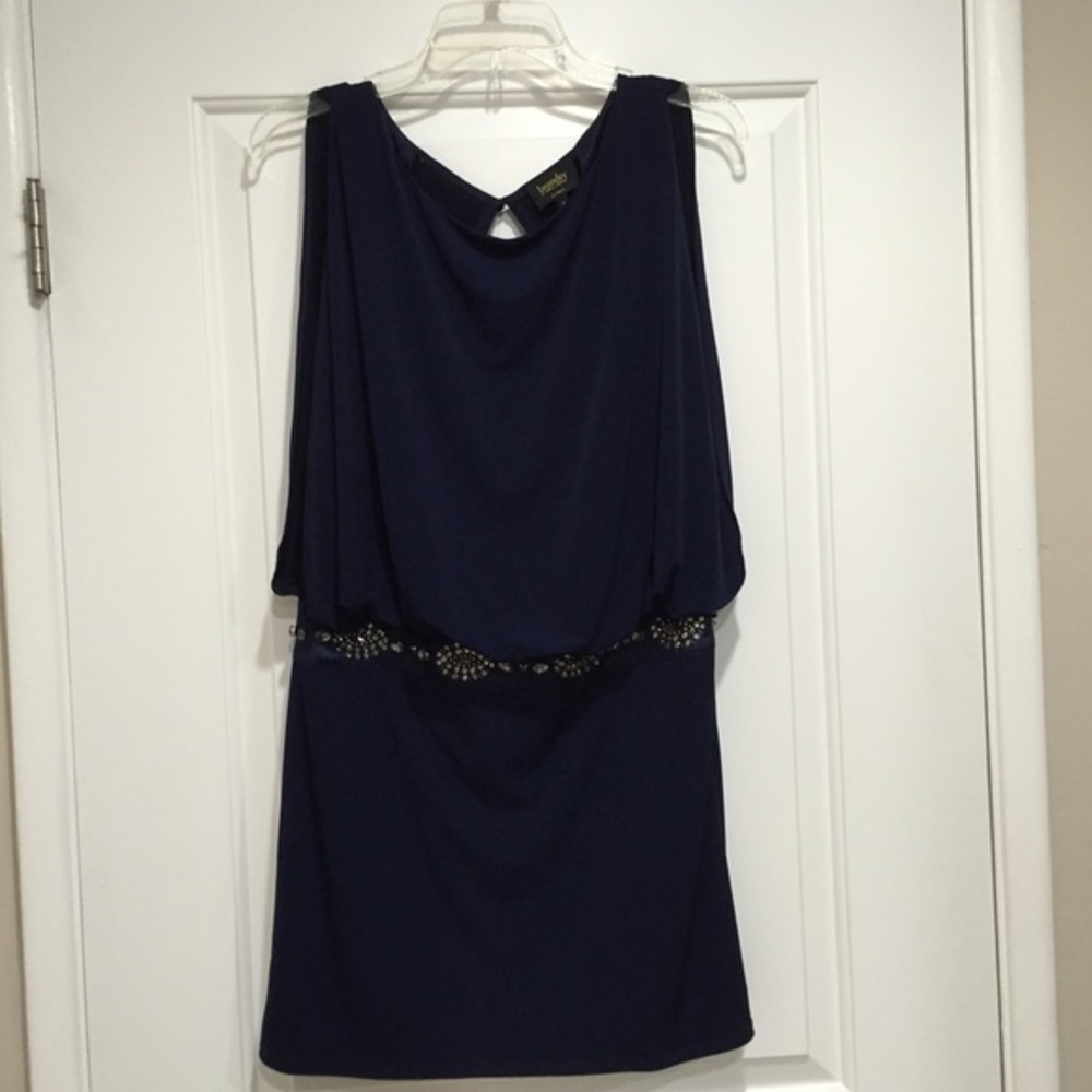 Laundry Navy Long Shirt/dress--Size 6